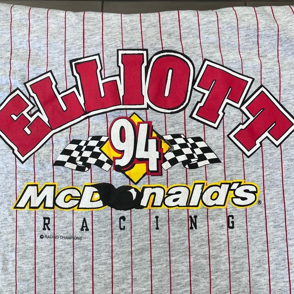Vintage 90s McDonald’s Crew Racing Elliot Shirt Size Large - Picture 8 of 9